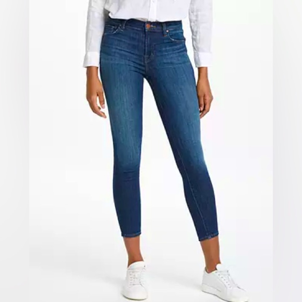 J brand 835 mid rise crop skinny jean dark sublime wash 27 stretch